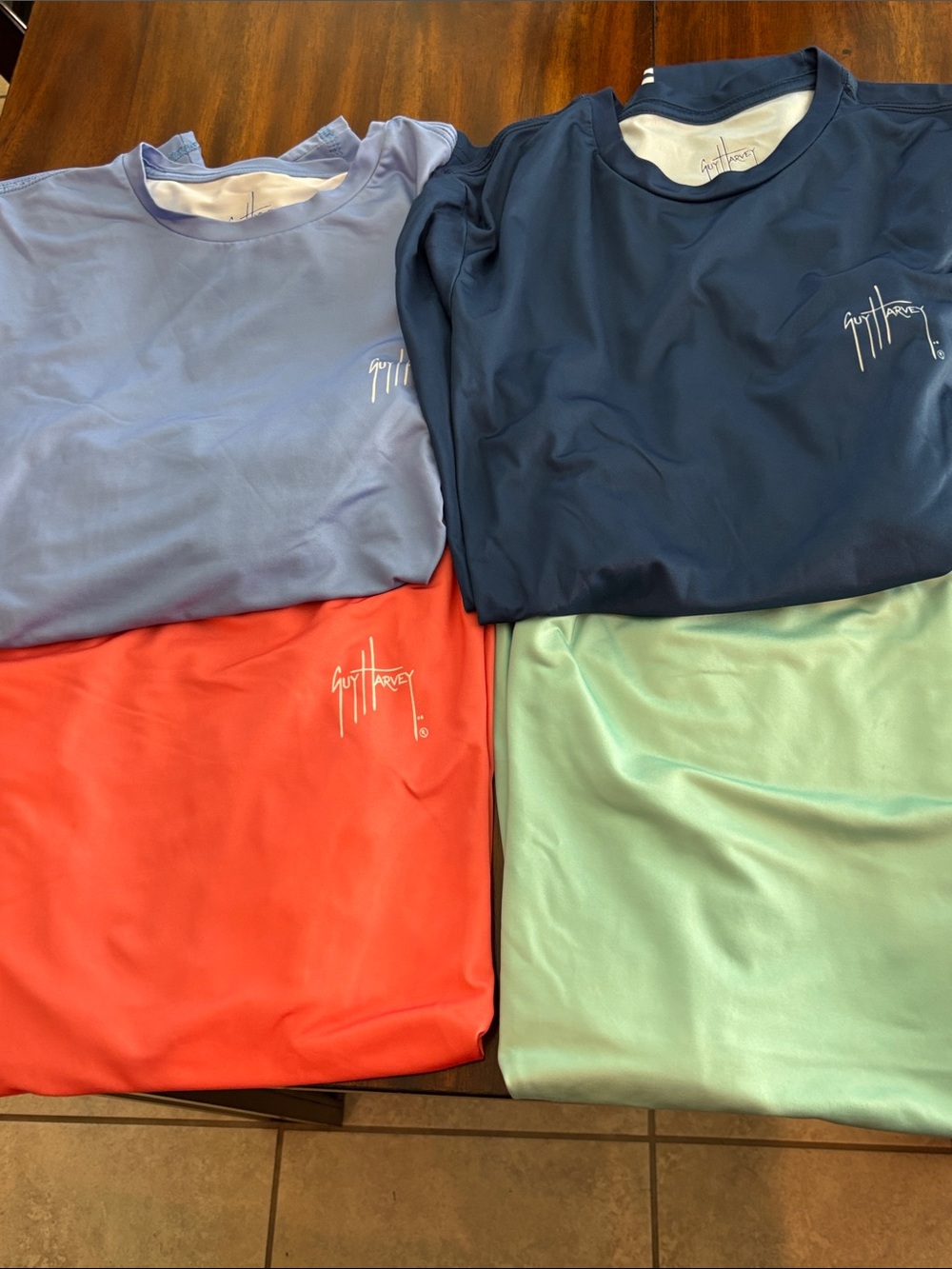 Guy Harvey Long Sleeve Shirts, Medium set of 4